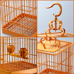 Kandang burung plastik menggantung pembawa rumah burung dengan kait untuk burung kecil parkit Finches Cockatiels - Product Image 4