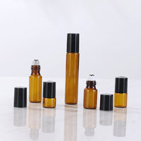 Flacons compte-gouttes en verre brun de 3ml à 20ml pour sérum de soin, crème visage et gouttes pour les yeux, scellés avec diffuseur à bâtonnets
