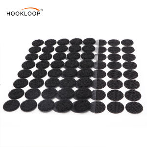 Bandes auto-agrippantes robustes noires avec adhésif puissant et ruban de fixation carré et circulaire <span class=keywords><strong>pour</strong></span> une utilisation à la maison, en extérieur et au bureau - Product Image 3