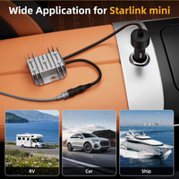 Convertisseur DC/DC Starlink Mini 12V 24V 30V, Câble d'alimentation robuste, Prise allume-cigare, Amplificateur de tension pour véhicule et camping-car
