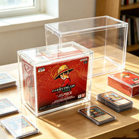 Boîte de présentation en acrylique anti-rouille pré-assemblée pour cartes One Piece TCG originales, résistante aux UV, pour boosters OP 5, OP09, OP13