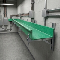 Canal de protection électrique en fibre de verre à grain de bois pour câbles FRP