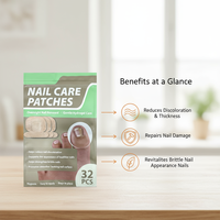 SAMVO Patchs hydrogel anti-fongiques pour ongles, correction rapide et sans effort pour usage domestique, résultats rapides, durée de conservation de 3 ans