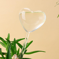 Globes d'arrosage de plantes coeur rose ensemble Globes d'arrosage pour plantes d'intérieur fleurs ampoule d'arrosage de plantes d'extérieur écologique