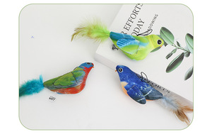 Milieuvriendelijk Hangende Vogel En Kat Zelfpret Speelgoed Biomimetisch Geluid Pluche Touw Zuignap Huisdier Speelgoed