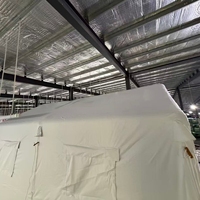 Tenda Penyelamat Tiup Berkualitas Tinggi 600D Oxford untuk Keadaan Darurat Luar Ruangan, 38USD/sqm 10-100sqm, 35USD/sqm 100-1000sqm