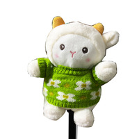 Personnalisé Vente Chaude Mignon En Peluche Drôle Animal En Peluche Lion Chat Chien Jouet Poupée Golf Couvre-tête