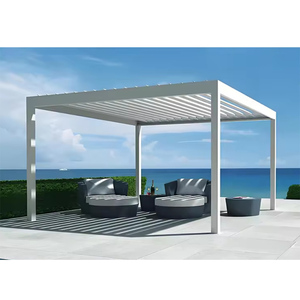 <span class=keywords><strong>Pergola</strong></span> <span class=keywords><strong>Bioclimatique</strong></span> en Aluminium Robuste et Antirouille, Toit Rigide en Alliage d'Aluminium, Taille Personnalisée en Usine, Idéale pour Zones de Loisirs et Complexes Hôteliers - Product Image 3