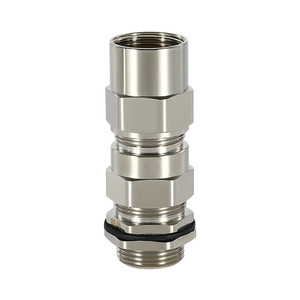 QG Metal Nickel Plated Brass Cable Gland Pg Thread 20-75mm IP68 Waterproof Industrial Armor Cable Connector - Product Image 2
