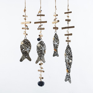 Décoration murale en bois style méditerranéen, 4 pièces, décoration d'intérieur, séparateur d'espace, décoration d'entrée - Product Image 2