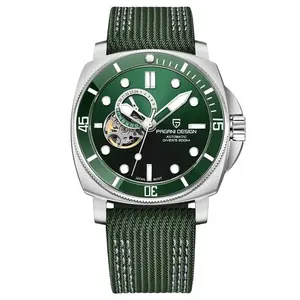 นาฬิกาอัตโนมัติสำหรับผู้ชายดีไซน์ใหม่2022แซฟไฟร์สแตนเลสนาฬิกาแฟชั่นแนวสปอร์ตกันน้ำได้นาฬิกา20บาร์