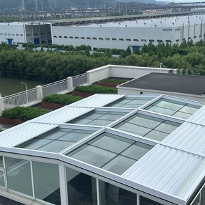 Abri de verre extérieur toit électrique en alliage d'aluminium auvent véranda pare-soleil <span class=keywords><strong>rideau</strong></span> pliant télescopique auvent - Product Image 3