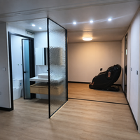 Maison préfabriquée en conteneur de 20 pieds, cabane modulaire, hauteur intérieure 2,65 m, pour bureau de jardin, maison d'hôtes