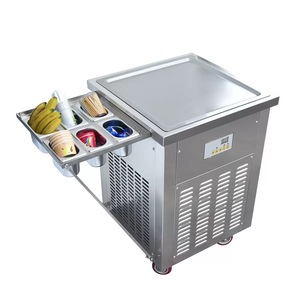 Máquina comercial de helado frito de gran venta, máquina de rollos de helado instantáneo con una sola placa cuadrada, máquina de rollos de helado frito - Product Image 2