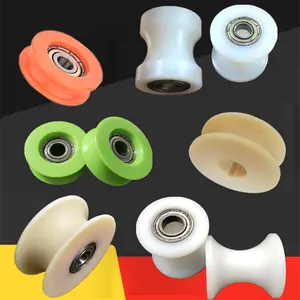 Delrin Nylon plastic roller pulley stringing block pulley sheaves Plastic sliding Climbing Pulleys shaft size 12mm