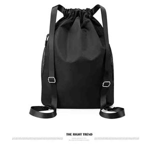 600D <b>Waterproof</b> Custom Logo Outdoor Gym Sport <b>Bag</b> With Shoe Compartment Training Basketball Soccer <b>Drawstring</b> <b>Bag</b> - Product Image 3