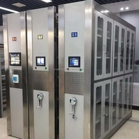 Armoire à documents intelligente, moderne et compacte en acier avec étagères réglables pour l'école et la salle d'archives de la bibliothèque