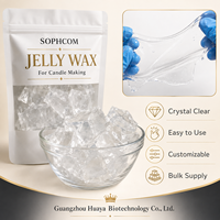Cire en gel en vrac pour la fabrication de bougies, blocs de cire gel transparente brillante pour bougies Océan, bougies Fleurs et lignes de créations artisanales