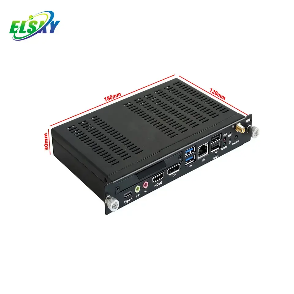 ELSKY ELSKY OPS MINI PC OPS-11U Tiger Lake CPU I3-1125G4 I5-1135G7 I7-1165G7 HD_MI 2.0 4K DP support 8K