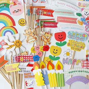 Adesivo Logo personalizzato festa <span class=keywords><strong>di</strong></span> <span class=keywords><strong>compleanno</strong></span> stuzzicadenti ombrello bandiera torta cibo Cocktail Sandwich decorazione Hamburger bandiera stuzzicadenti bandiera - Product Image 1