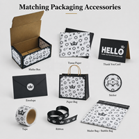 Boîtes en carton kraft noir mat personnalisées écologiques pour l'expédition et l'emballage de mode