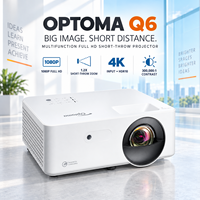 Projecteur DLP Optoma Q6 1080P à courte focale, 3300 lumens, zoom 1,2x pour salle de classe, salle de réunion, bureau, présentation