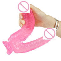 Gode double tête pour femme clitoris pour lesbienne