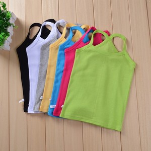 Canotte per bambini t-shirt per bambini Color caramella magliette per bambine canottiere canottiere per bambini - Product Image 3