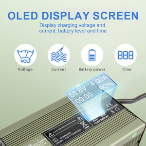 Xietong 48V 60V 72V c600t sạc cho chì-axit batteriest 5A 10A nhanh chóng sạc <span class=keywords><strong>Adapter</strong></span> hai bánh sạc với màn hình hiển thị - Product Image 4