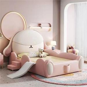 Cameretta di lusso per bambini arredata con scivolo divertente <span class=keywords><strong>letto</strong></span> di stoccaggio per bambini a doppia dimensione - Product Image 1