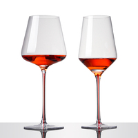 Ensemble de verres en cristal de Bourgogne haut de gamme en gros, luxe léger, carafe à large goulot et verres hauts pour vin rouge