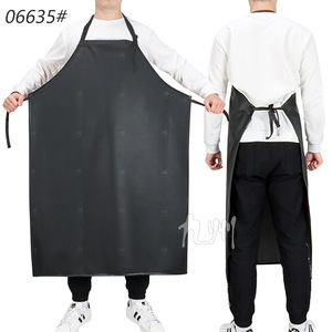 Tablier Shuangyu A2 imperméable et résistant à l'huile en PVC, vêtement de travail de cuisine pour adulte, couleur unie, utilisable en toutes saisons - Product Image 1