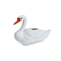 Lampe solaire décorative en forme d'oie à flottabilité équilibrée, moulée par soufflage, best-seller transfrontalier, imitant un canard flottant