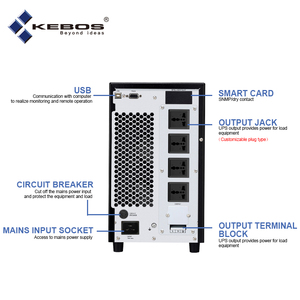 Torre en línea de onda sinusoidal pura de 900W, UPS, tiempo de transferencia cero, monofásico, SNMP, comunicación USB, plomo ácido, 10kVA, 1 unidad, 1 unidad - Product Image 6