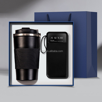 Vente en gros d'articles promotionnels d'entreprise tasse à café personnalisée + Power Bank Executive Cadeaux Set pour les clients VIP
