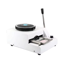 Haute qualité 72 caractères PVC carte gaufrage Machine Pvc carte fabricant pour bricolage gaufrage carte en plastique