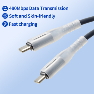 Loại C Để Loại C Cáp Dữ Liệu 1M 3A 60W Nhanh Chóng Sạc Silicone Lỏng Cáp Với Ánh Sáng Hỗ Trợ Truyền Dữ Liệu - Product Image 6