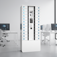 Y2 Power TEC 24 Baies Serveur IoT+Cloud HTML 5 Casier Intelligent avec Télécommande Station de Recharge pour Appareils d'Employés pour Entreprises