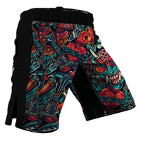 Tonton Personnalisé Judo Grappling Formation Coupe Haute Camouflage Polyester Gym Court Combat En Gros Muay Thai Boxe Mma Shorts Blan
