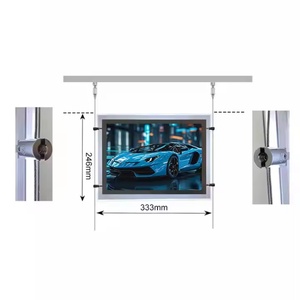 High Quality <b>Led</b> Slim Acrylic Light Box Real Estate Hanging <b>Led</b> Black Frame Backlit <b>Led</b> Crystal Advertising Light Box - Product Image 4