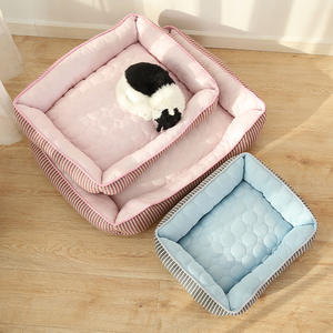 Accessoires pour animaux de compagnie en gros lit auto-refroidissant pour animaux de compagnie avec tapis de glace en gel-coussin de refroidissement lavable pour chiens chats soulagement de la chaleur d'été - Product Image 3