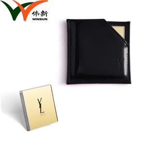 Wholesales New Style Silkscreen Printing <b>Square</b> Shape Vanity <b>Mirror</b> with PU Pouch - Product Image 4