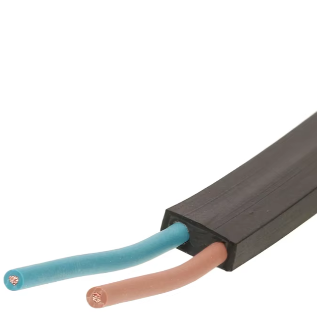 H05RNH2-F 2 Core 1.5mm² Rubber Flat Cable Flexible Heavy Duty Cable for Outdoor Lighting & Power Tools IEC Standard