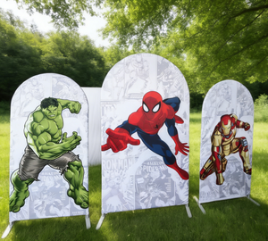 Arche de toile de fond personnalisée pour fête d'<span class=keywords><strong>anniversaire</strong></span> sur le thème des princesses, toile de fond pour fille princesse Spiderman, décoration <span class=keywords><strong>joyeux</strong></span> <span class=keywords><strong>anniversaire</strong></span> - Product Image 4