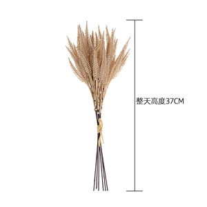 CallaFloral Herbe de Queue de Lapin Artificielle Marron Clair Décoration de Mariage Fleurs Réalistes en Plastique Style INS Bouquet - Product Image 4