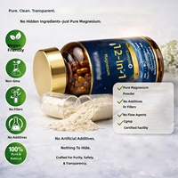 Magnesium 12-in-1 Kompleks 700mg Suplemen Magnesium Penyerapan Tinggi Glisinat Sitrat Malat Vegan Non-GMO Bebas Gluten