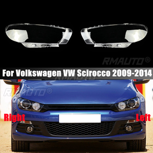 ไฟหน้ารถ เลนส์แก้ว ฝาครอบโคมไฟ ฝาครอบไฟหน้ารถยนต์ สำหรับ Volkswagen VW Scirocco 2009-2016 อุปกรณ์ตกแต่งรถยนต์ - Product Image 1