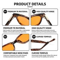 Gafas Sunray OEM personalizadas con montura cuadrada completa de TR90, bisagras metálicas doradas y patillas de malla, con protección de pantalla y bloqueo de luz azul.