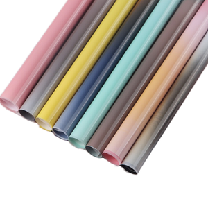 <span class=keywords><strong>2025</strong></span> mới phong cách Hàn Quốc thân thiện với môi vật liệu thủ công kẹo Gradient màu thủy tinh bó hoa bao bì không thấm nước PE tráng nhựa - Product Image 1