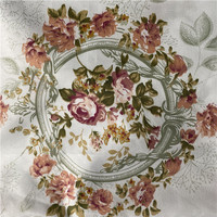 Textile de maison en microfibre personnalisé tissu imprimé de pigments floraux 100% matériau de literie en peau de pêche en polyester